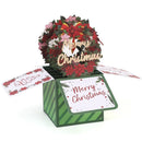 Axyaa 3D Swan Mermaid Christmas New Year Greeting Cards Decor Gift