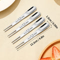 Axyaa Kids' Stainless Steel Mini Fruit Fork Set - Multifunctional Kitchen Tableware