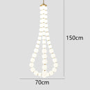 Axyaa Nordic Copper LED Chandelier for Modern Home Decor