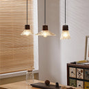 Axyaa Clear Glass LED Pendant Light Chandelier - Home Decor Hanging Lamp