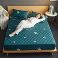 Axyaa Antibacterial Waterproof Mattress Protector - Padded, Non-Slip, Urine-Proof Cover