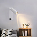 Axyaa LED Reading Wall Lamp, 350° Rotation, USB Interface for Home Decor Lighting