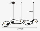 Axyaa Modern Ceiling Chandelier | Dining Room Hanging Light | Living Room Pendant Fixture