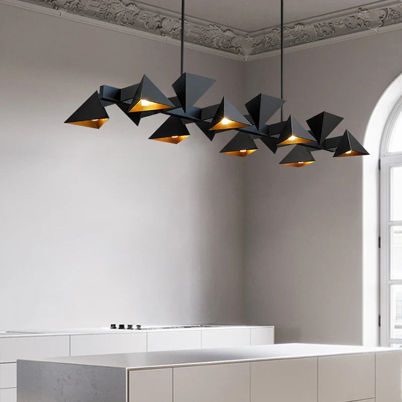 Axyaa Geometric Polygon LED Pendant Lamp for Modern Minimalist Spaces