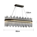 Axyaa Crystal Chandelier Pendant Light for Living and Dining Room