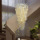 Axyaa Crystal Chandelier Set for Living & Dining Rooms with Grand Staircase Accents