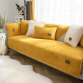 Axyaa Plush Lamb Wool Sofa Cover: Soft, Warm, Non-Slip Slipcover for Modern Living Room