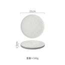 Axyaa Matte Ceramic Round Flat Plate for Molecular Cuisine and Dining