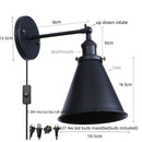 Axyaa Industrial Iron Plating Gold Wall Lamp for Restaurant Coffee Bar Bedroom