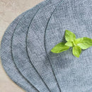Axyaa Faux Leather Placemats - Set of 6, Heat-Resistant, Non-Slip, Waterproof Mats