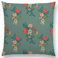 Axyaa Botanical Floral & Butterfly Cushion Cover - Home Decor Sofa Pillow Case