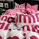 Axyaa Pink Korean Style Bedding Set - Twin to Queen Sizes