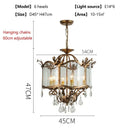 Axyaa Crystal Pendant Chandelier for Home Decor Lighting