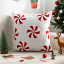 Axyaa Christmas Embroidered Pillowcase Sofa Cushion Cover 45x45cm Home Decor