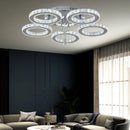 Axyaa Crystal K9 Ceiling Lamp: Smart APP RC Chandelier for Home Living Dining Room