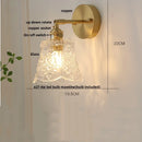 Axyaa Brass LED Wall Sconce Pull Chain Switch Nordic Stair Light Fixtures