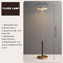 Axyaa Gold Lustre Glass Mushroom Floor Lamp