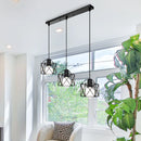 Axyaa Industrial Pendant Lights Wood Hanging Lamp Chandelier for Living Room Kitchen
