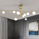 Nordic Living Room Pendant Light by Axyaa: Postmodern Minimalist Design