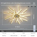 Axyaa Modern Ceiling Fan Light Remote Control 6 Speeds Black Chandelier