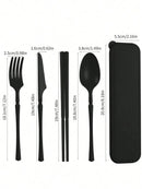 Axyaa Plastic Tableware Set for Picnics, Camping, Student Supplies