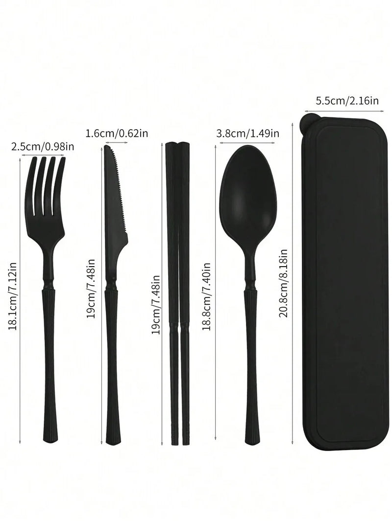 Axyaa Plastic Tableware Set for Picnics, Camping, Student Supplies