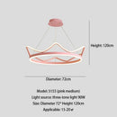 Axyaa Crown Chandelier LED Pendant Lamp for Living Room & Bedroom