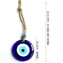 Axyaa Blue Evil Eye Glass Wall Hanging Home Protection Charm Wall Decor