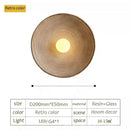Axyaa Circle LED Wall Sconces - Retro Japanese Resin Design