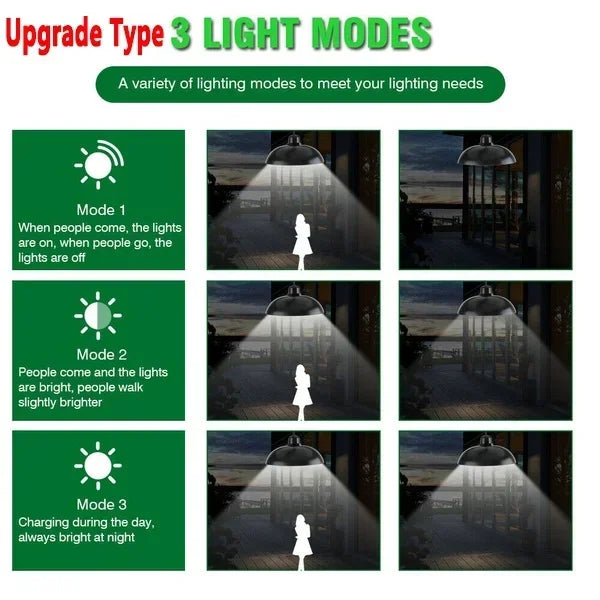 Axyaa Solar Outdoor Chandelier, Waterproof LED Pendant Light with Remote Control