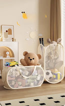 Axyaa Mesh Storage Bag for Dirty Clothes and Toys