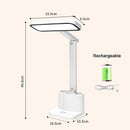 Axyaa LED Desk Lamp: Dimmable Touch Night Light, USB Rechargeable, Eye Protection, Foldable