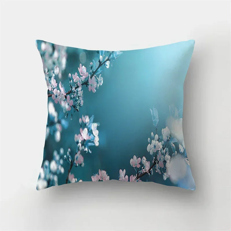 Axyaa Butterfly Charms Pillowcase: Sofa Car Waist Cushion Cover - Ins Style Landscape