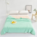 Axyaa Cool Silk Summer Quilt in Solid Color AB Version, Breathable and Lightweight