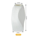 Axyaa White Flower Vase Modern Home Decor Dining Table Ornaments
