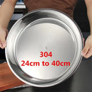 Axya 304 Stainless Steel Large Dual Handle Meal Plate Tray