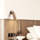 Axyaa Yellow Travertine Headboard Wall Lamp, Vintage Rotatable Reading Light