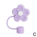 Silicone Straw Cover for Axyaa Tumblers – Cute Cup Topper with Flower Design
