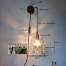 Axyaa Crystal Copper Wall Sconce LED Light for Home Decor and Lighting