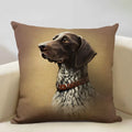 Axyaa Cute Dog Decorative Cushion Cover 45x45cm Linen Sofa Pillowcase Home Bedroom Decor
