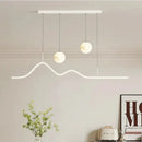 Axyaa Moonlight Long Lamp Cream Chandelier