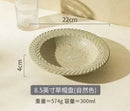 Axyaa Ceramic Straw Hat Plate for Salad, Pasta & Western Dining