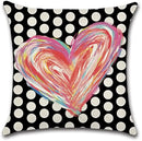 Axyaa Love Rainbow Pillowcase Home Decoration for Valentine's Day