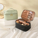 Axyaa Korean Square Travel Cosmetic Bags - Makeup Brush Toiletry Organizer