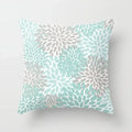 Axyaa Red Yellow Blue Floral Geometric Pillowcase 45*45cm