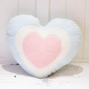 Axyaa Stars Clouds Girl Heart Shaped Pillow for Bedroom and Living Room