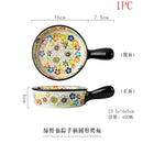 Axyaa Retro Double Ear Ceramic Bowls Set for Household Tableware