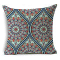 Axyaa Ramadan Vintage Ethnic Pattern Cushion Cover 45x45cm Linen Pillow Case