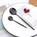 Axyaa 24-Piece Stainless Steel Cutlery Set - Complete Dinnerware Tableware Set