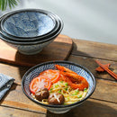 Axyaa Ramen Bowl Sea Ripple Large Soup Bowl for Commercial and Household